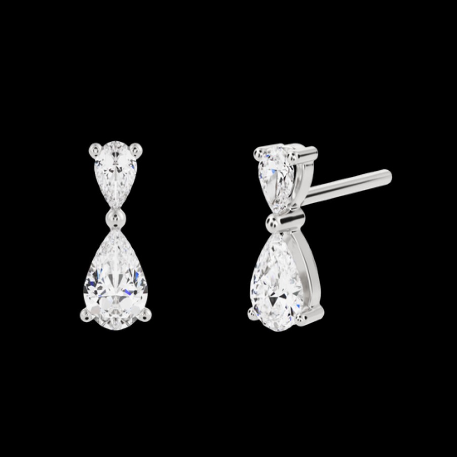 Pendientes Loyal.e Paris | Pendientes Vintage Drop Con Diamantes Creados