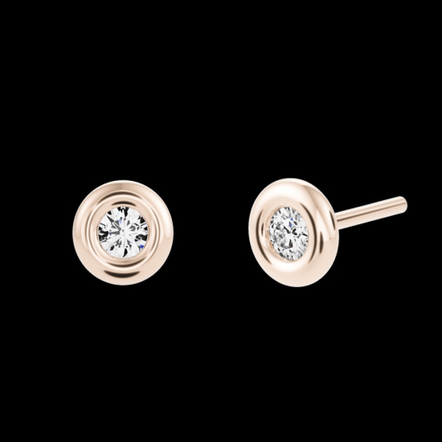 Pendientes Loyal.e Paris | Pendientes Dormilonas Orapa Con Diamantes Creado