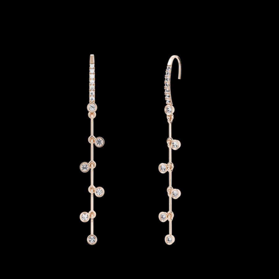 Pendientes Loyal.e Paris | Pendientes Largos Rosario De Diamantes Creados